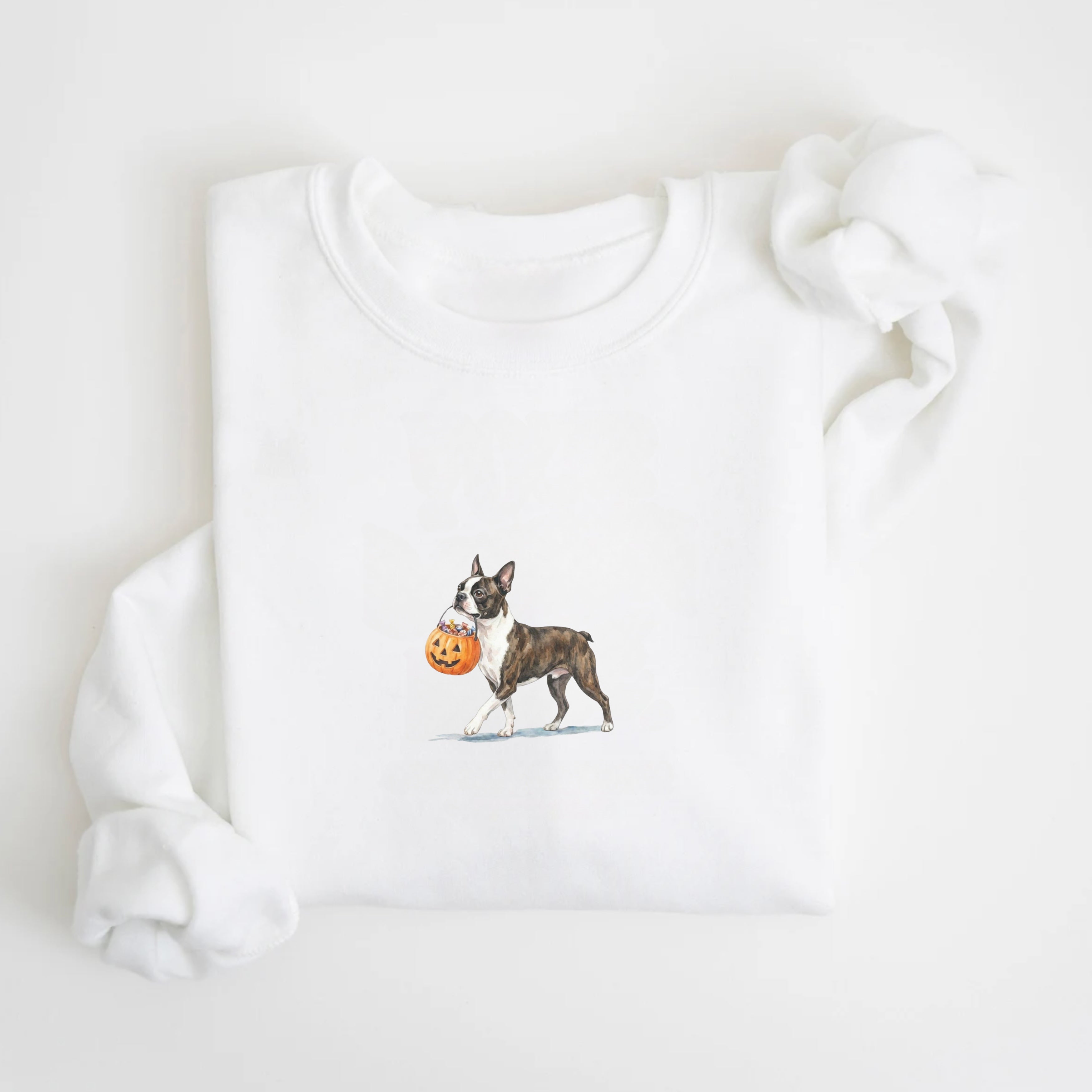 Boston Terrier Brindle Halloween Sweatshirt
