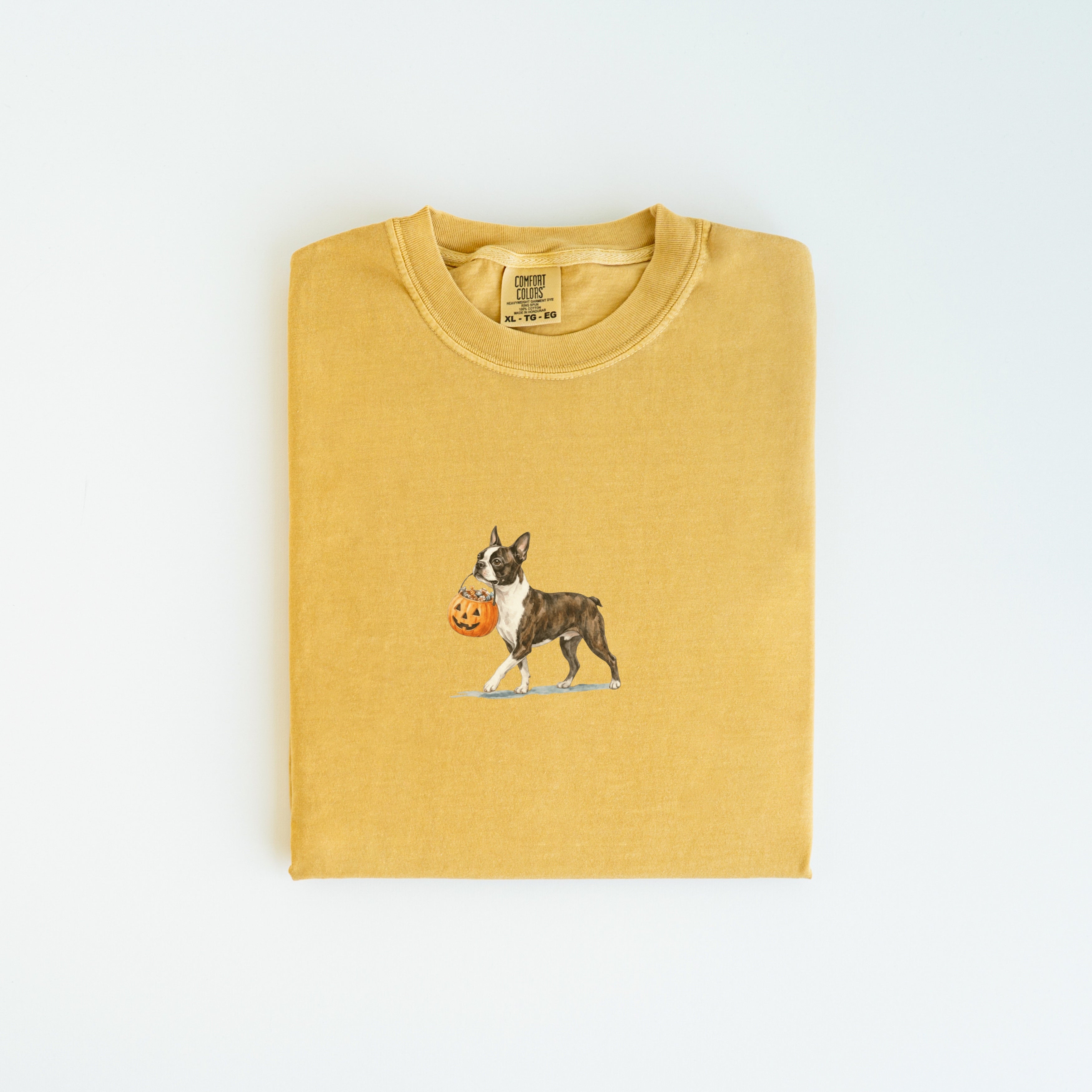 Boston Terrier Brindle Halloween T-shirt