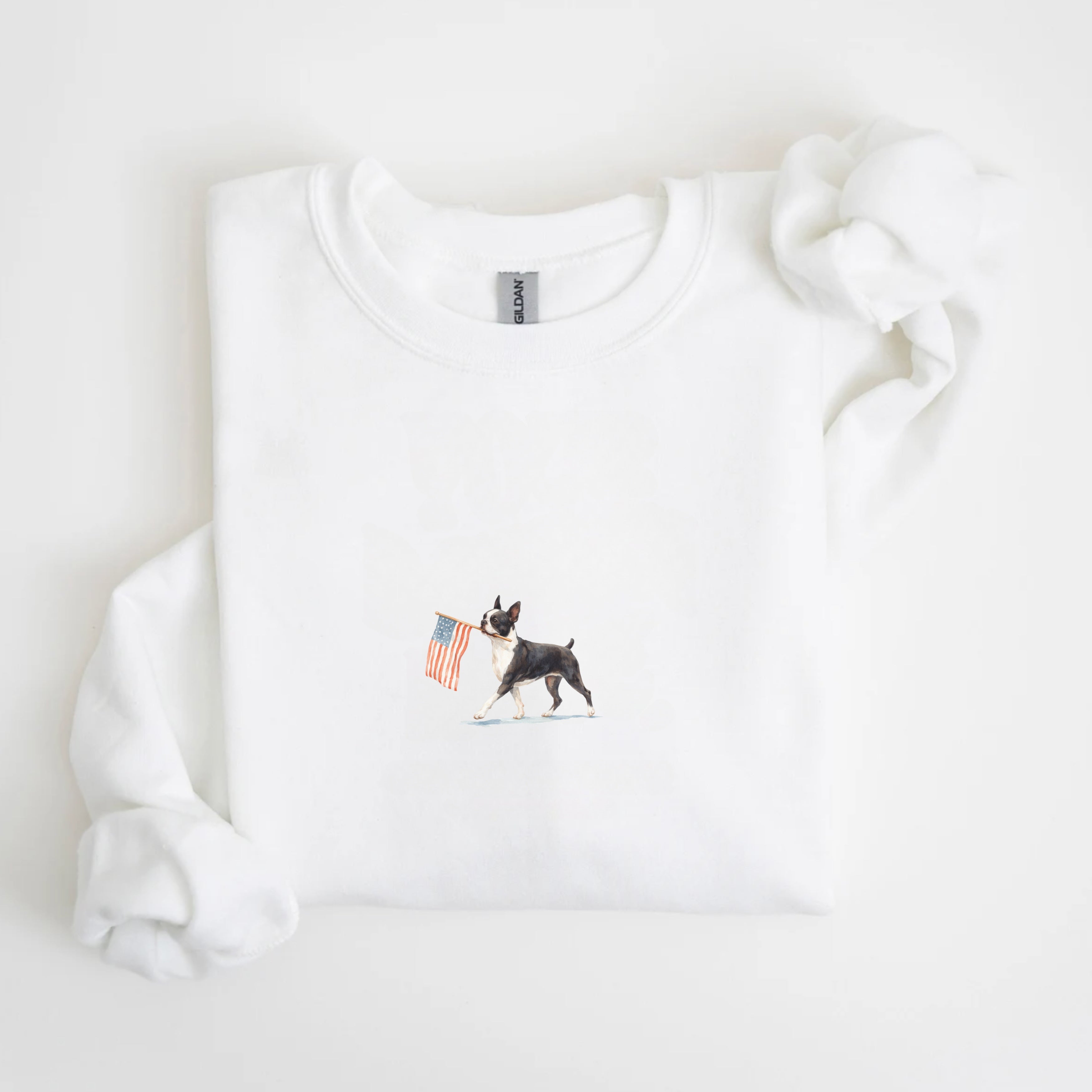 Boston Terrier US Flag Sweatshirt