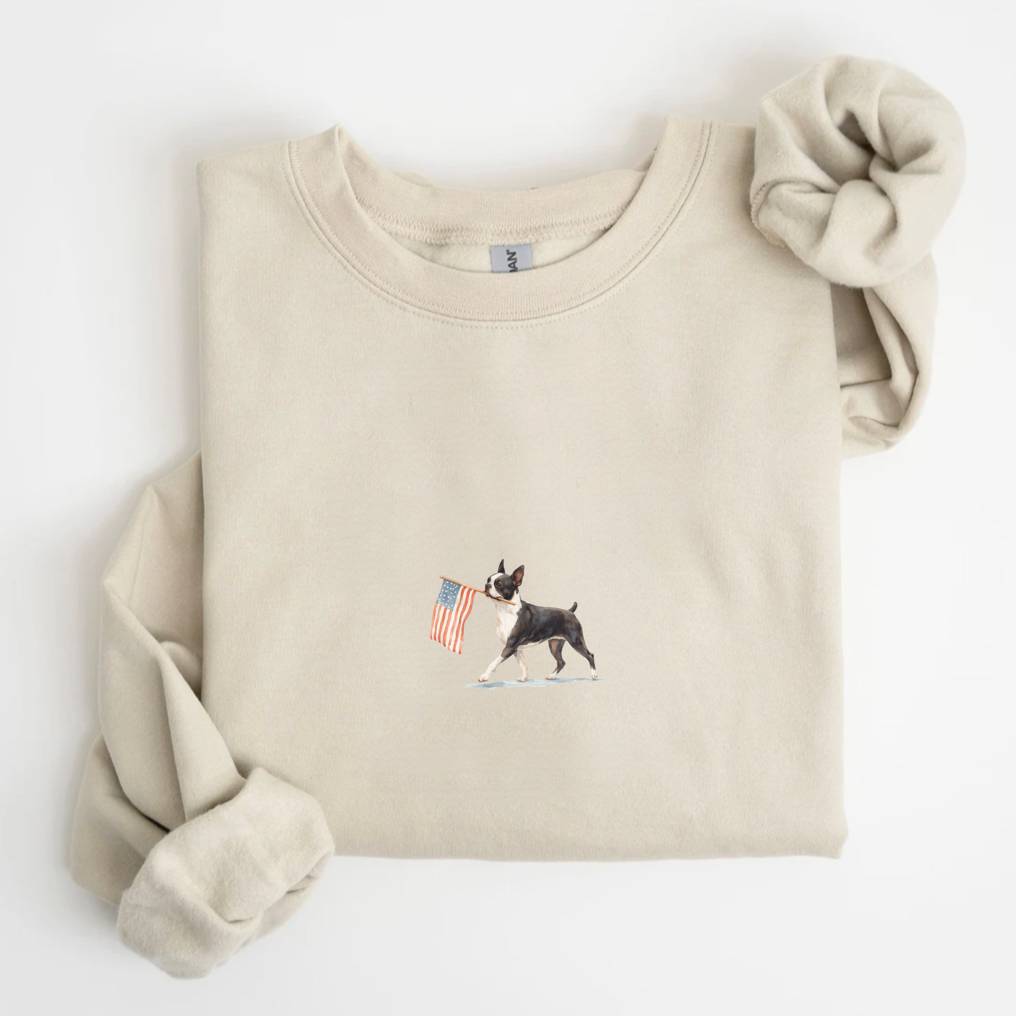 Boston Terrier US Flag Sweatshirt