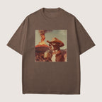 Boston terrier Dog Volcano Shirt