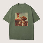 Boston terrier Dog Volcano Shirt