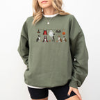 Boston terrier Halloween Sweatshirt
