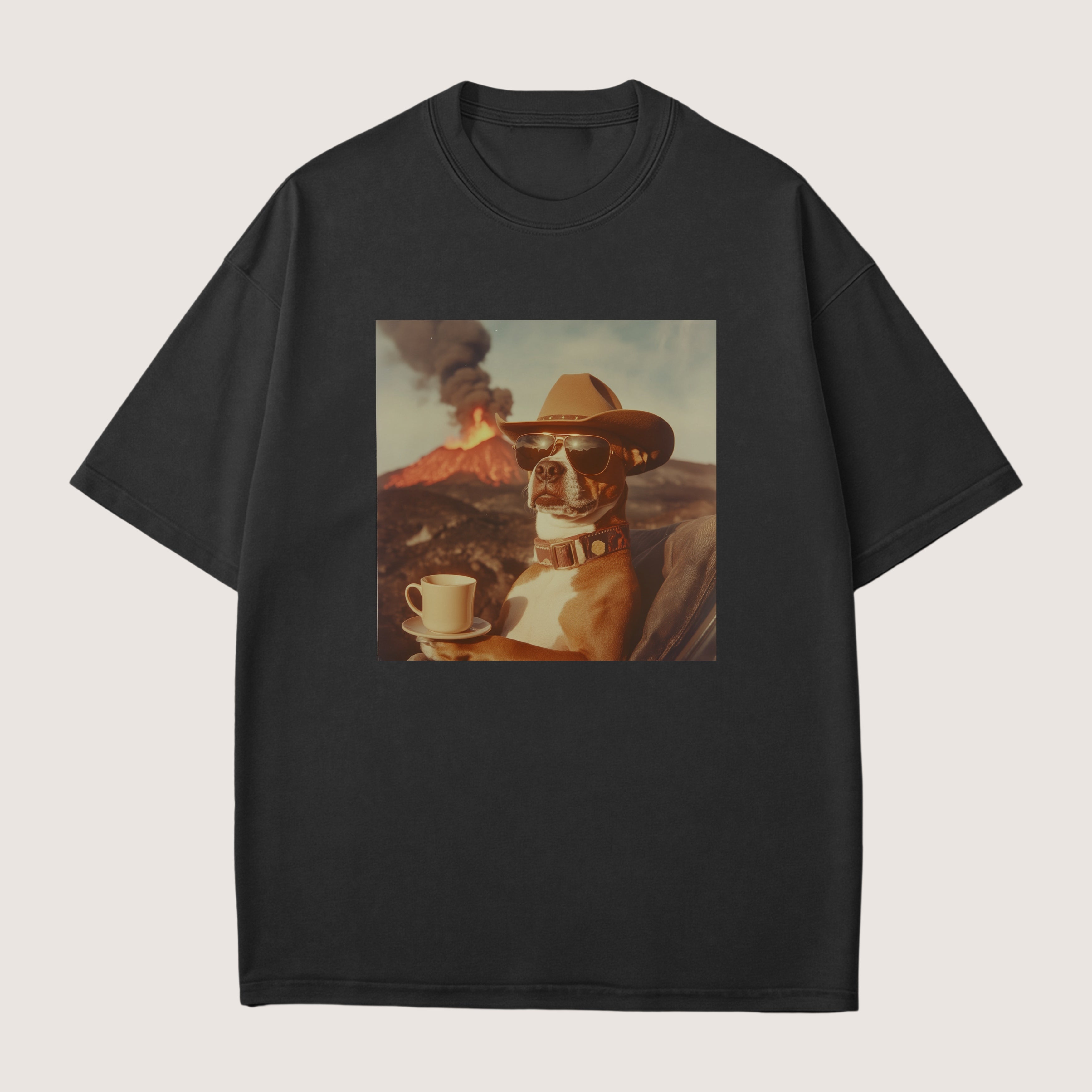 Boxer Dog Volcano Shirt