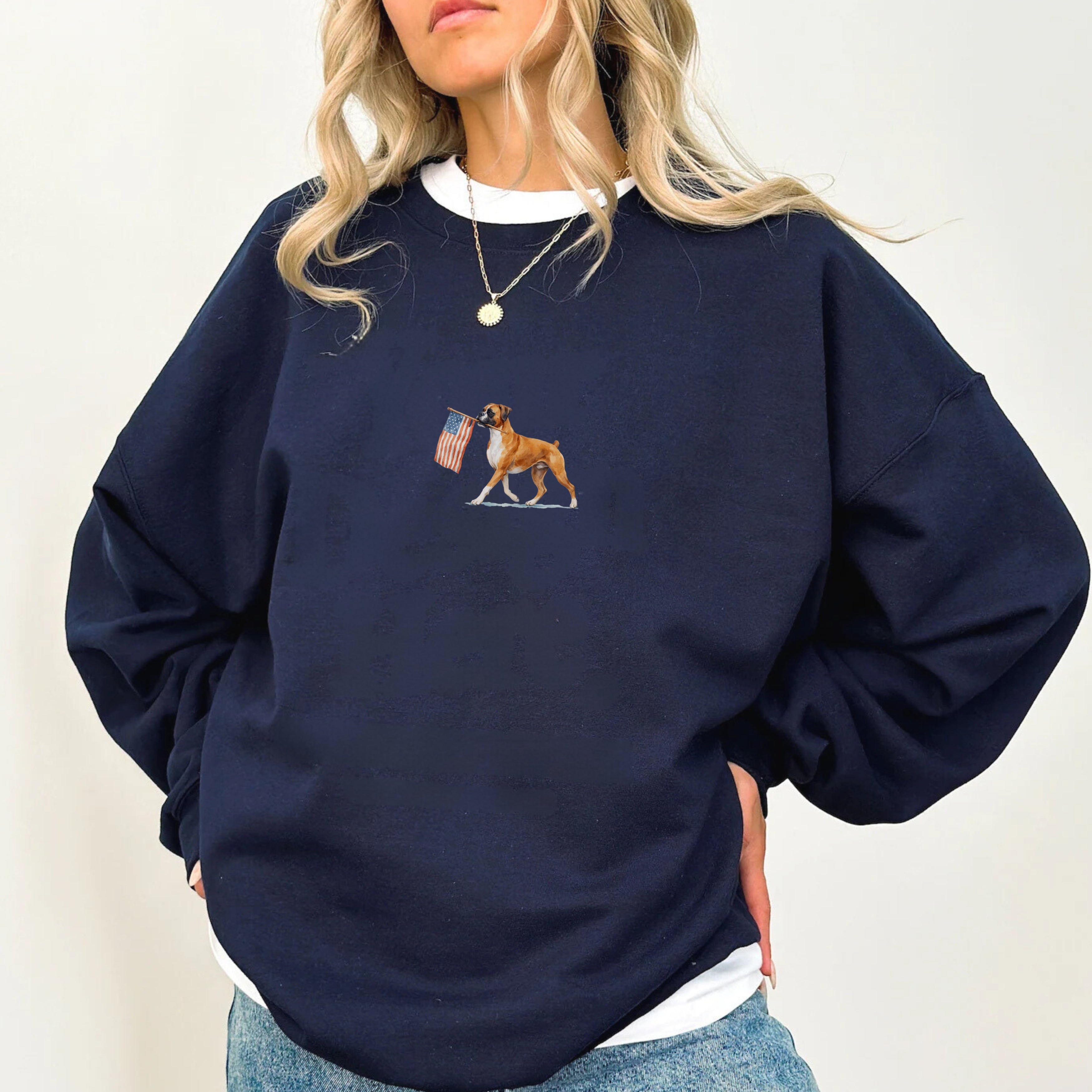 Boxer US Flag Sweatshirt