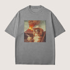 Brittany Spaniel Dog Volcano Shirt