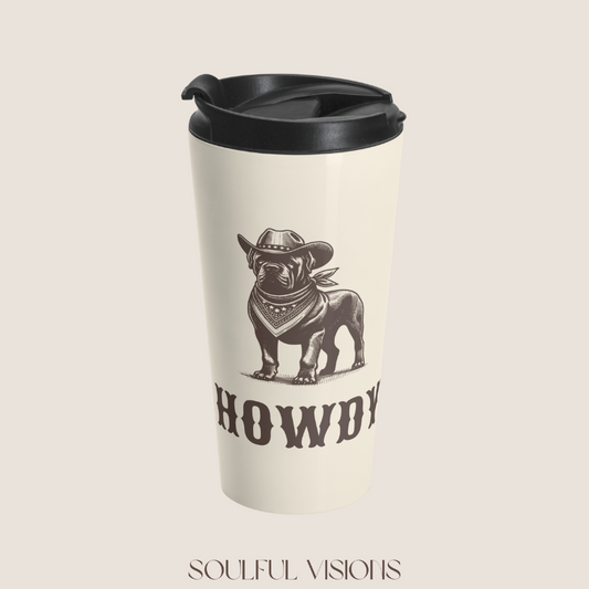 Howdy Cane Corso Stainless Steel Travel Mug