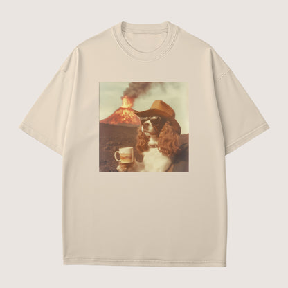 Cavalier King Charles Spaniel Dog Volcano Shirt