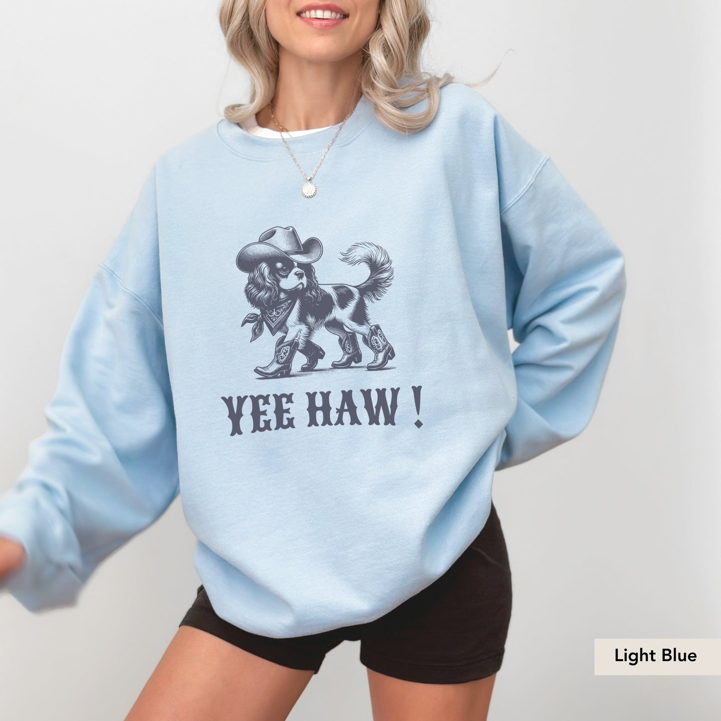 Cavalier King Charles Spaniel Yeehaw Sweatshirt