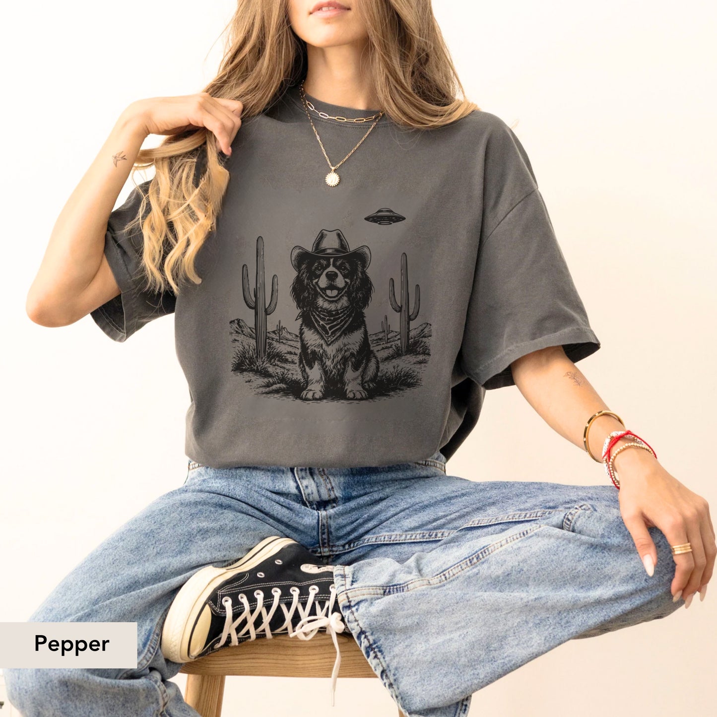 Cavalier King Charles Spaniel UFO shirt