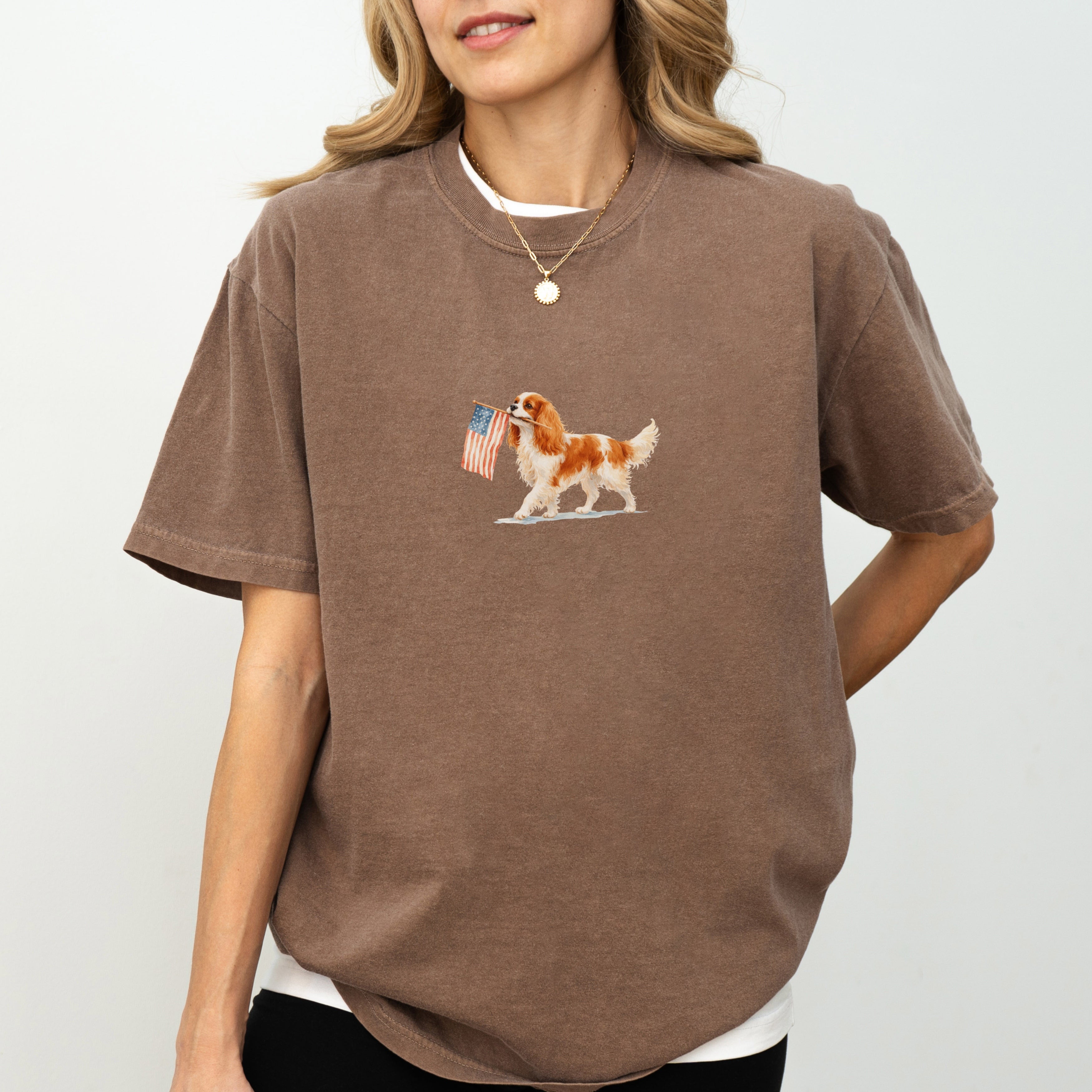 Cavalier King Charles Spaniel USA T-shirt