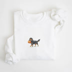 Cavalier Spaniel Black and Tan Halloween Sweatshirt