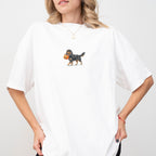 Cavalier Spaniel Black and Tan Halloween T-shirt