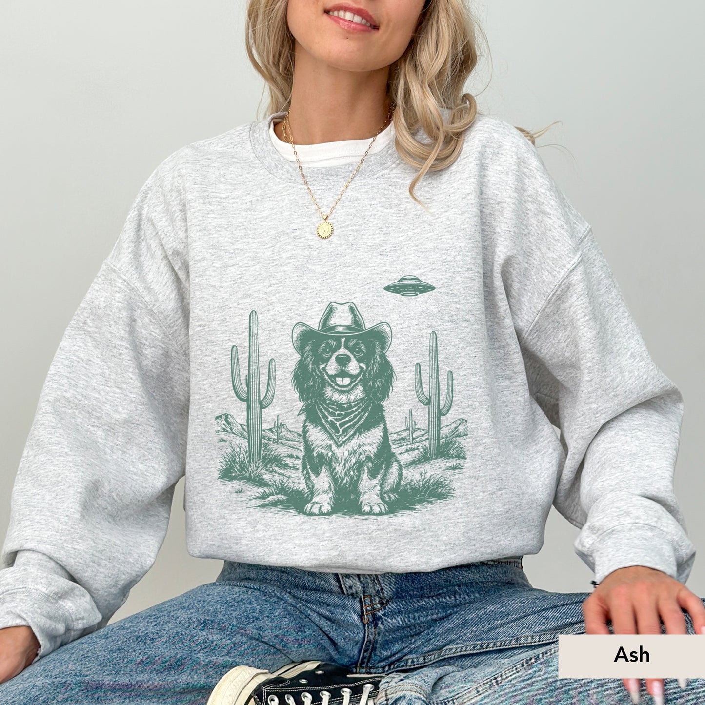 Cavalier King Charles Spaniel UFO Sweatshirt