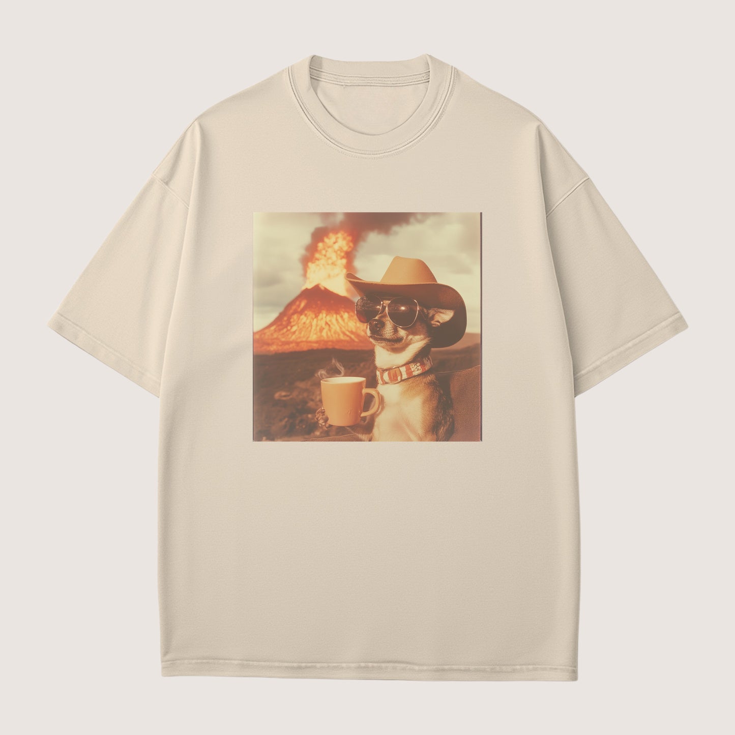 Chihuahua Dog Volcano Shirt
