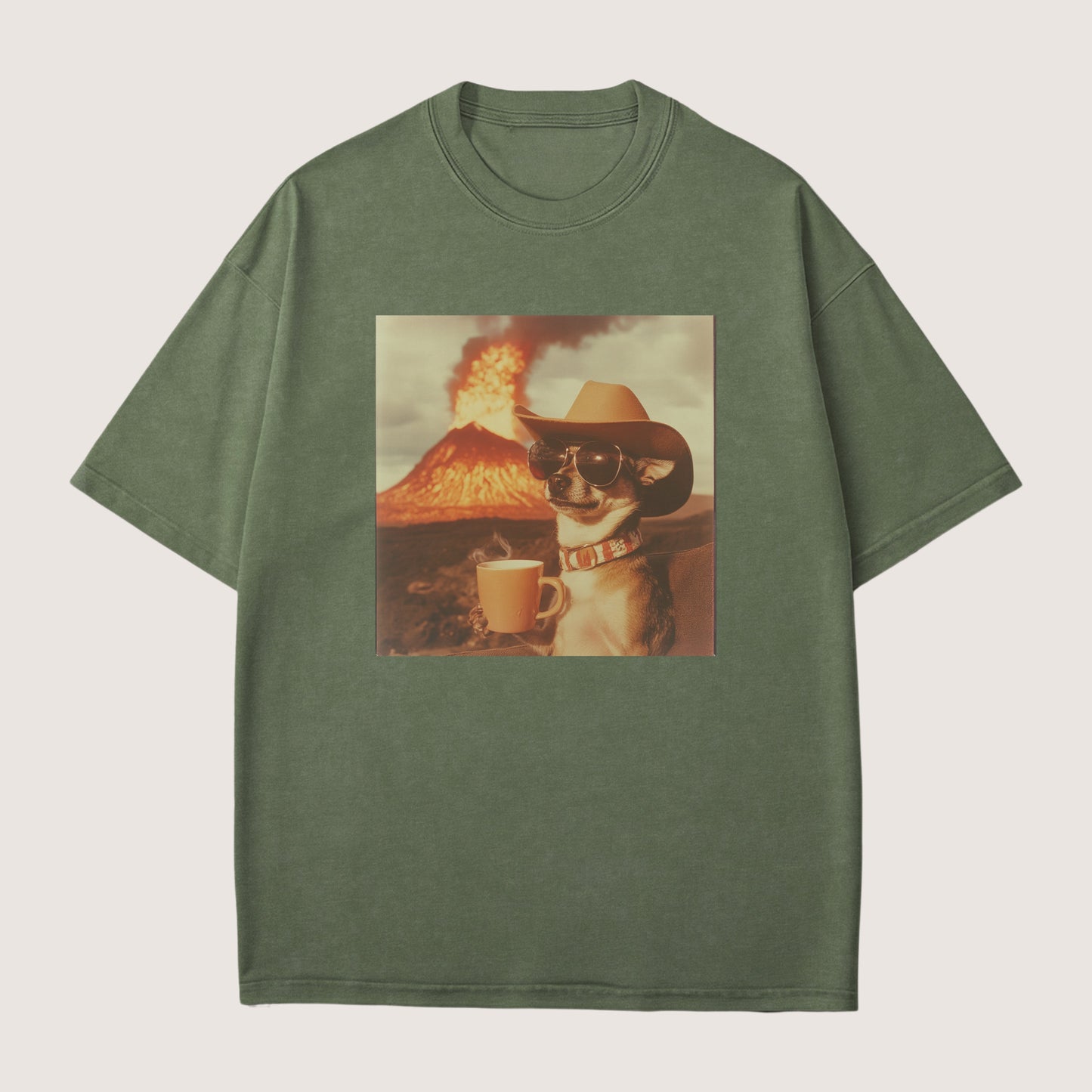 Chihuahua Dog Volcano Shirt