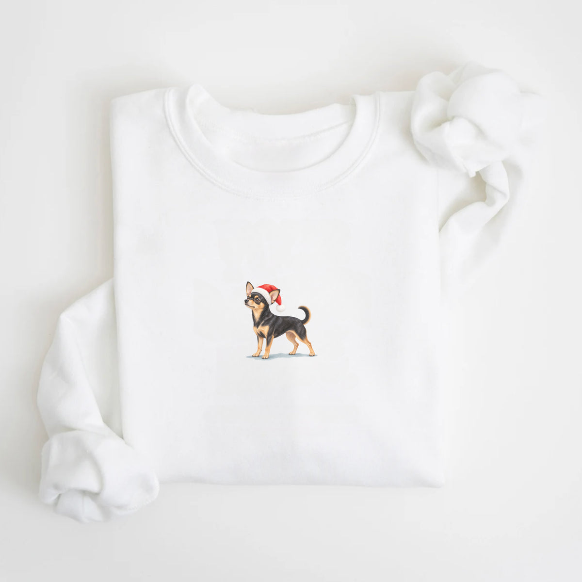 Chihuahua black and tan  Christmas Sweatshirt