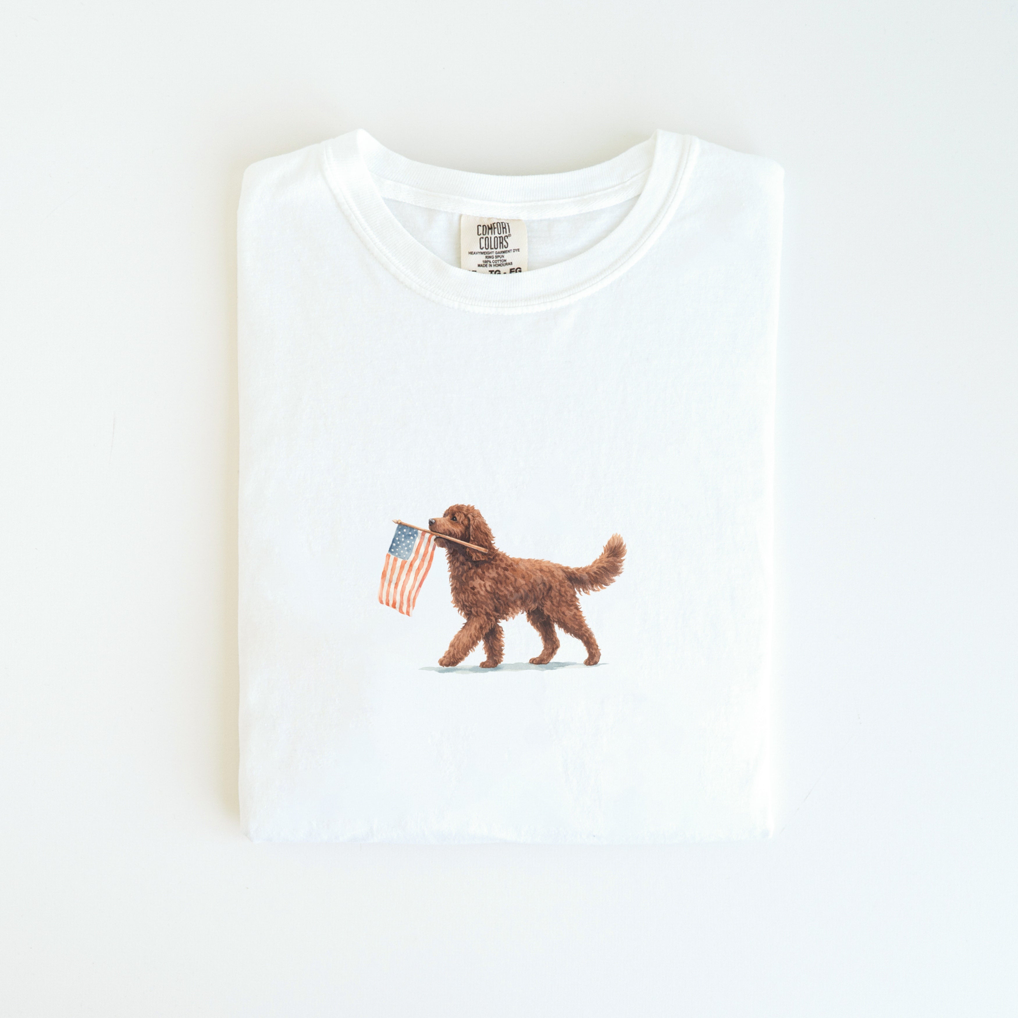 Chocolate Goldendoodle USA T-shirt