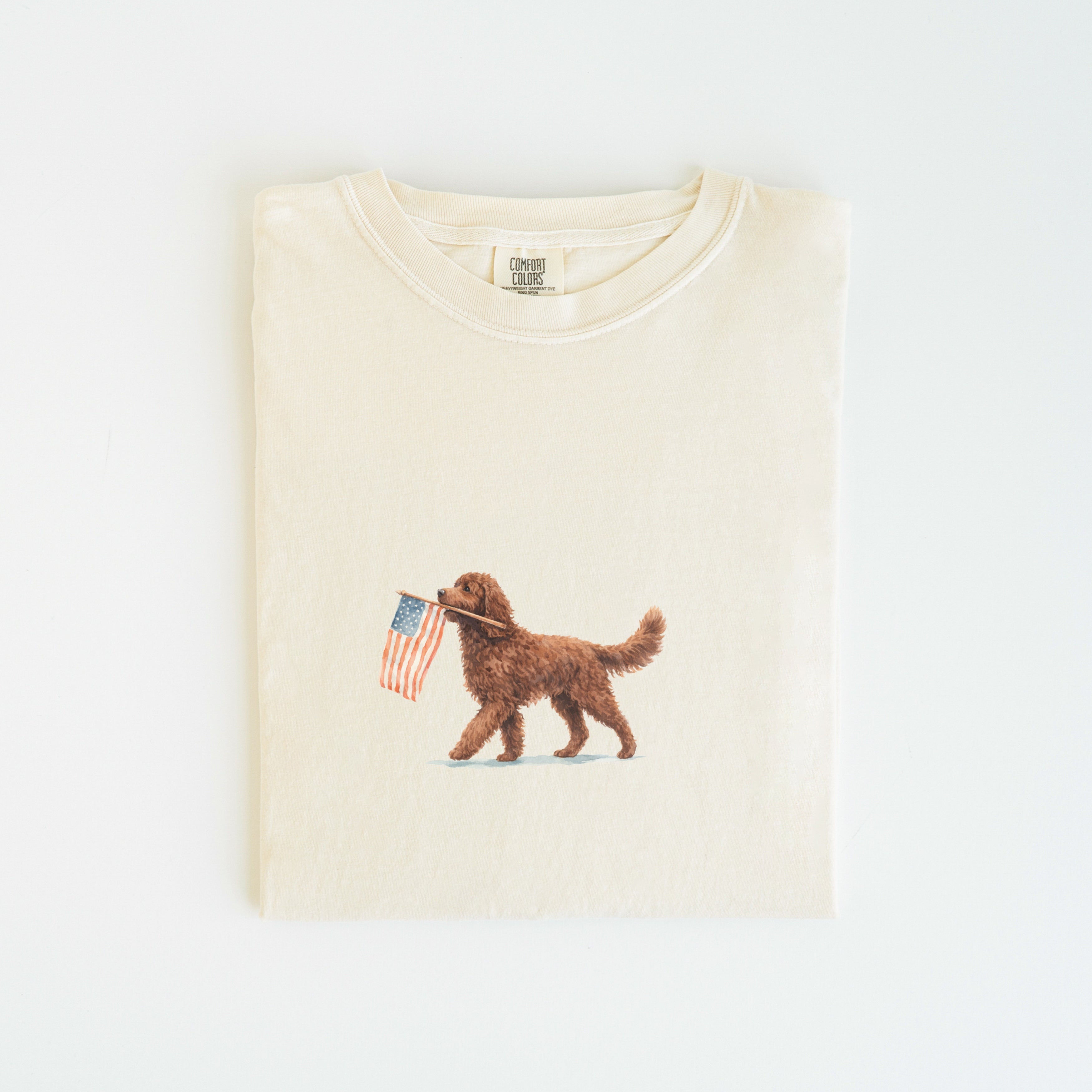 Chocolate Goldendoodle USA T-shirt