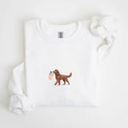 Chocolate Goldendoodle US Flag Sweatshirt