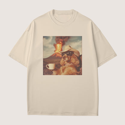 Cocker Spaniel Dog Volcano Shirt