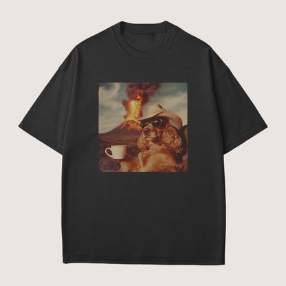 Cocker Spaniel Dog Volcano Shirt