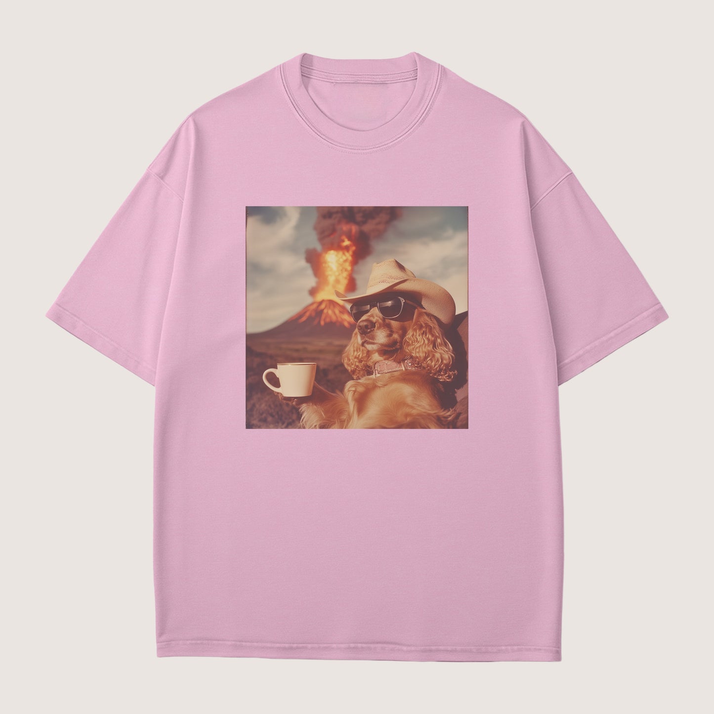 Cocker Spaniel Dog Volcano Shirt