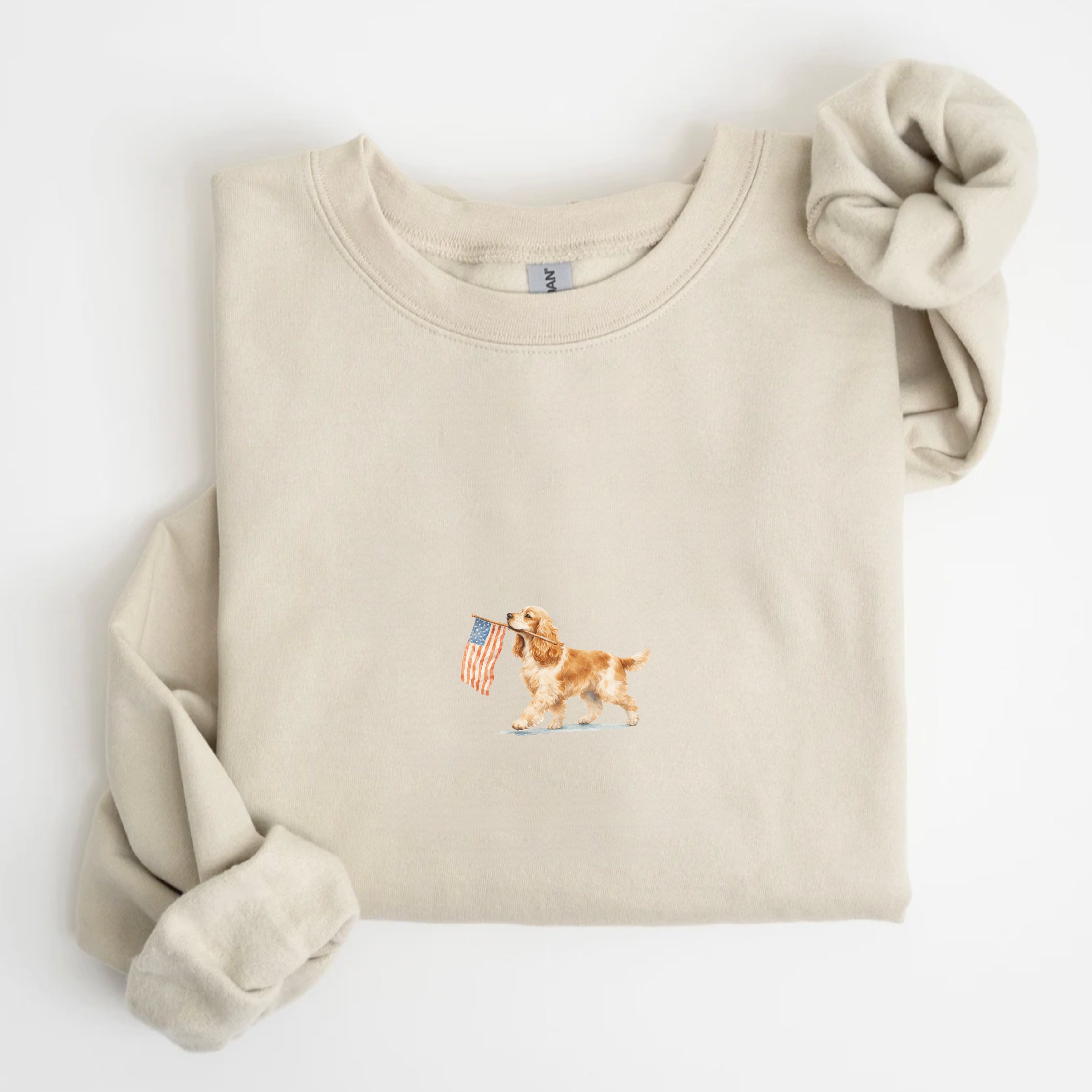 Cocker Spaniel US Flag Sweatshirt