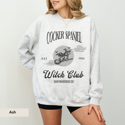 Cocker Spaniel Witch Club Sweatshirt