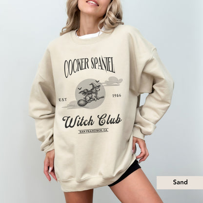 Cocker Spaniel Witch Club Sweatshirt