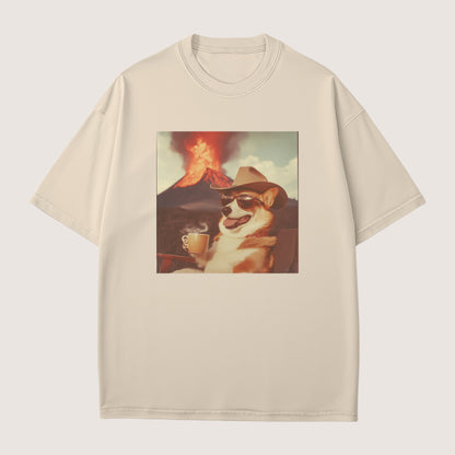 Corgi Dog Volcano Shirt