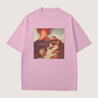 Corgi Dog Volcano Shirt