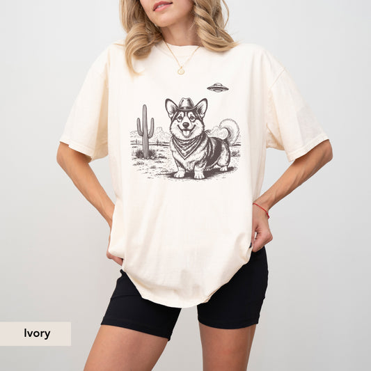Corgi UFO shirt