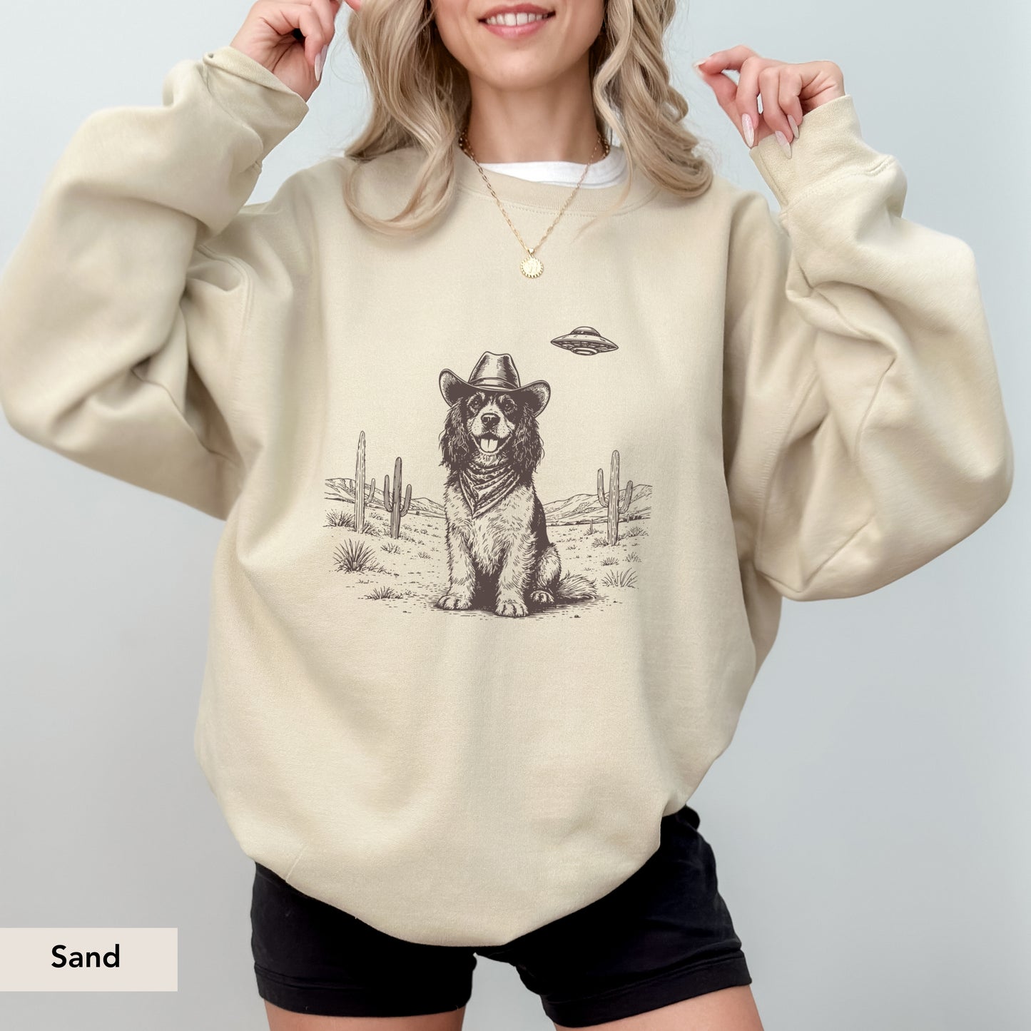 Cocker Spaniel UFO Sweatshirt