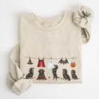 Dachshund LH Black and Tan Halloween Sweatshirt