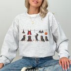 Dachshund LH Black and Tan Halloween Sweatshirt