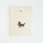 Dachshund LH Black and tan Halloween T-shirt