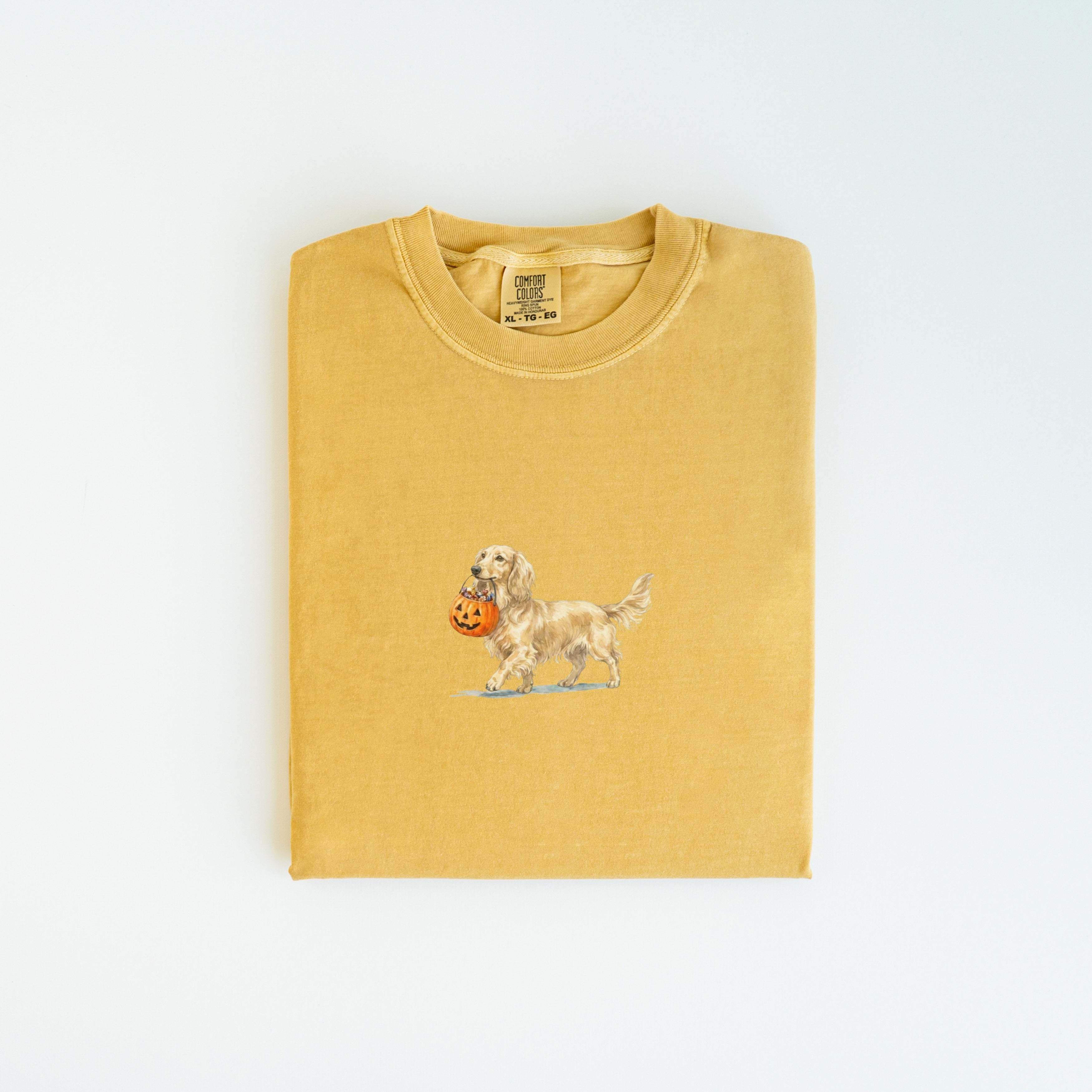 Dachshund LH Cream Halloween T-shirt