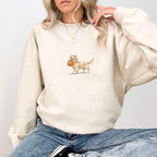 Dachshund LH Cream Halloween Sweatshirt