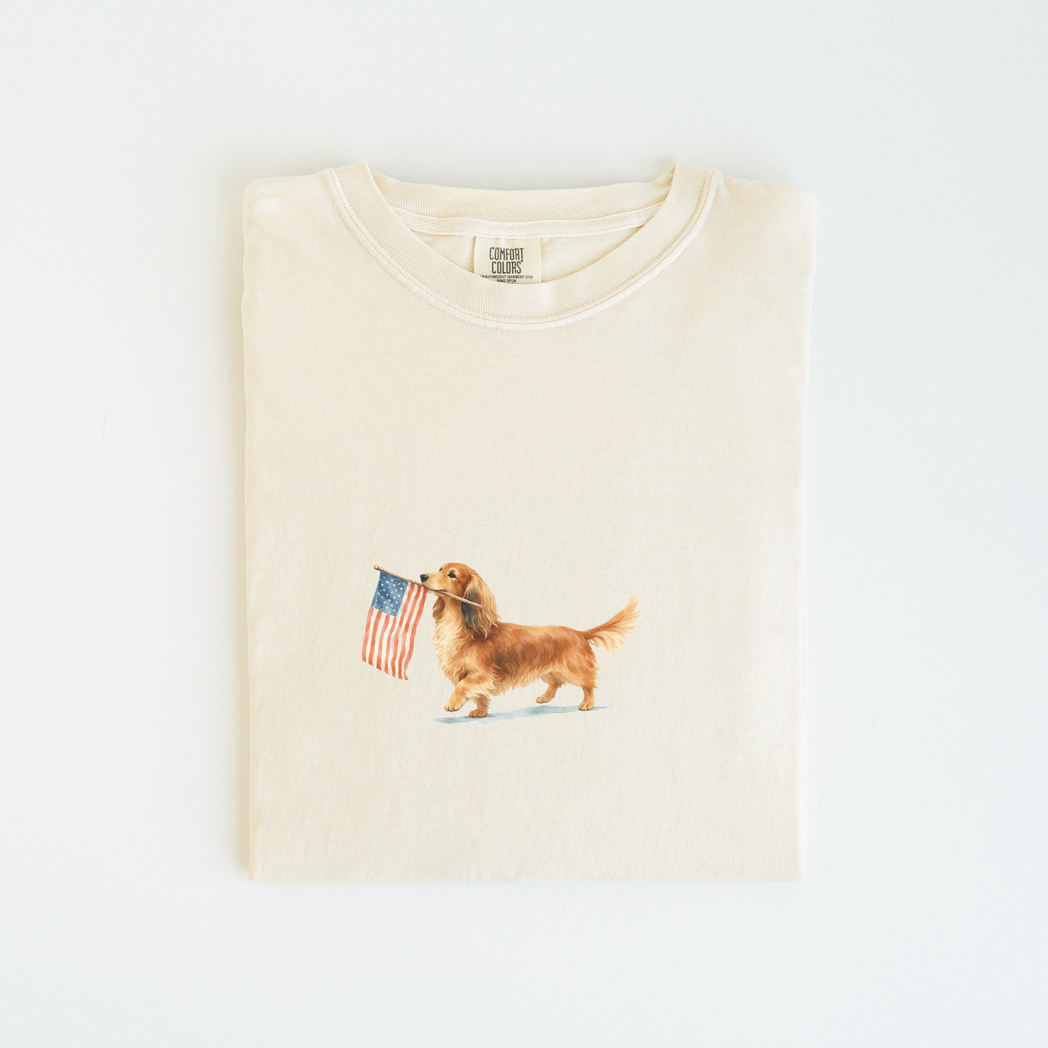 Dachshund Longhaired USA T-shirt