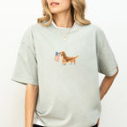 Dachshund Longhaired USA T-shirt