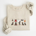 Dachshund SH black and tan Halloween Sweatshirt