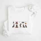 Dachshund SH black and tan Halloween Sweatshirt