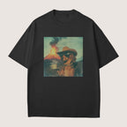 Dachshund Short Haired Dog Volcano Shirt