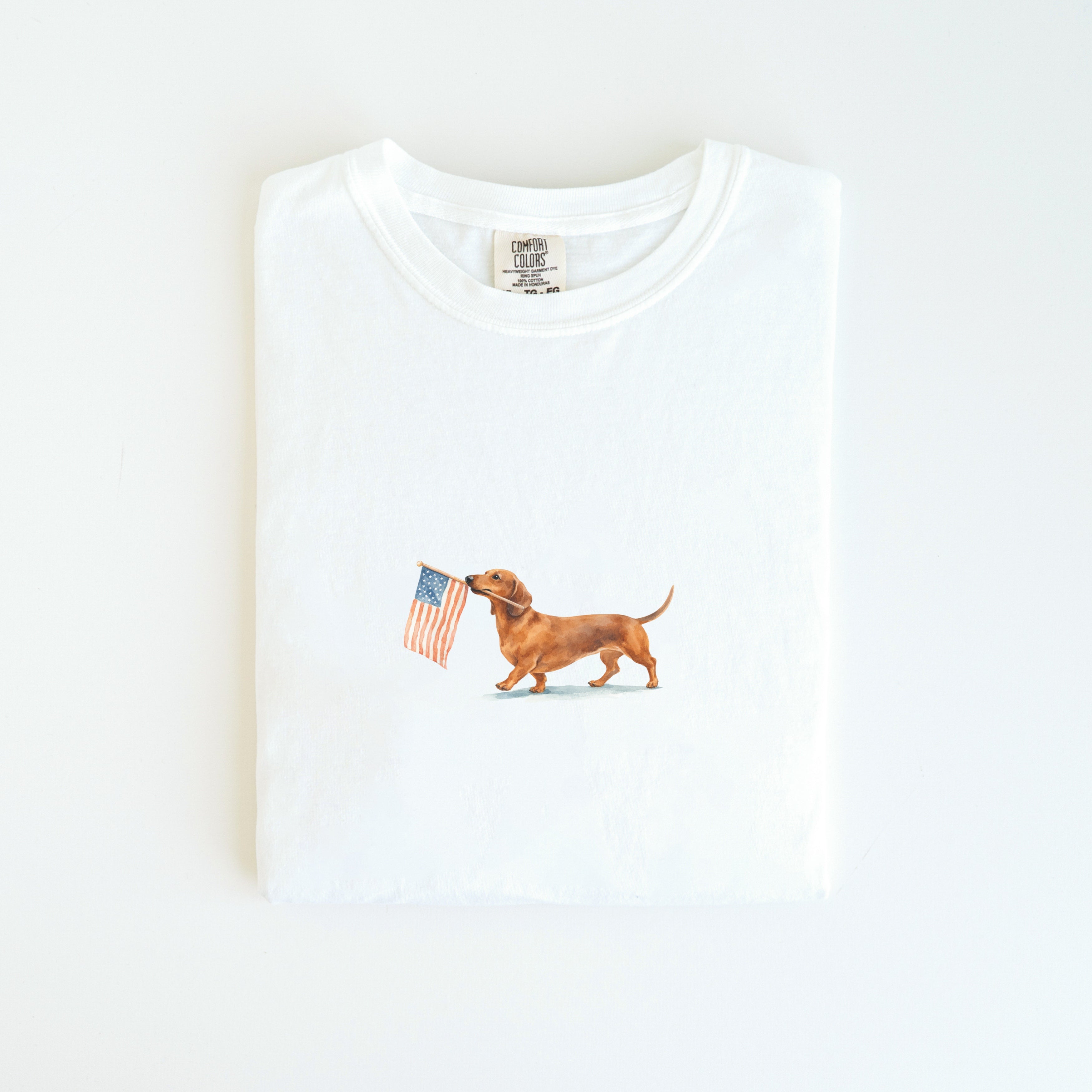 Dachshund Shorthaired USA T-shirt
