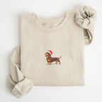 Dachshund chocolate and tan  Christmas Sweatshirt