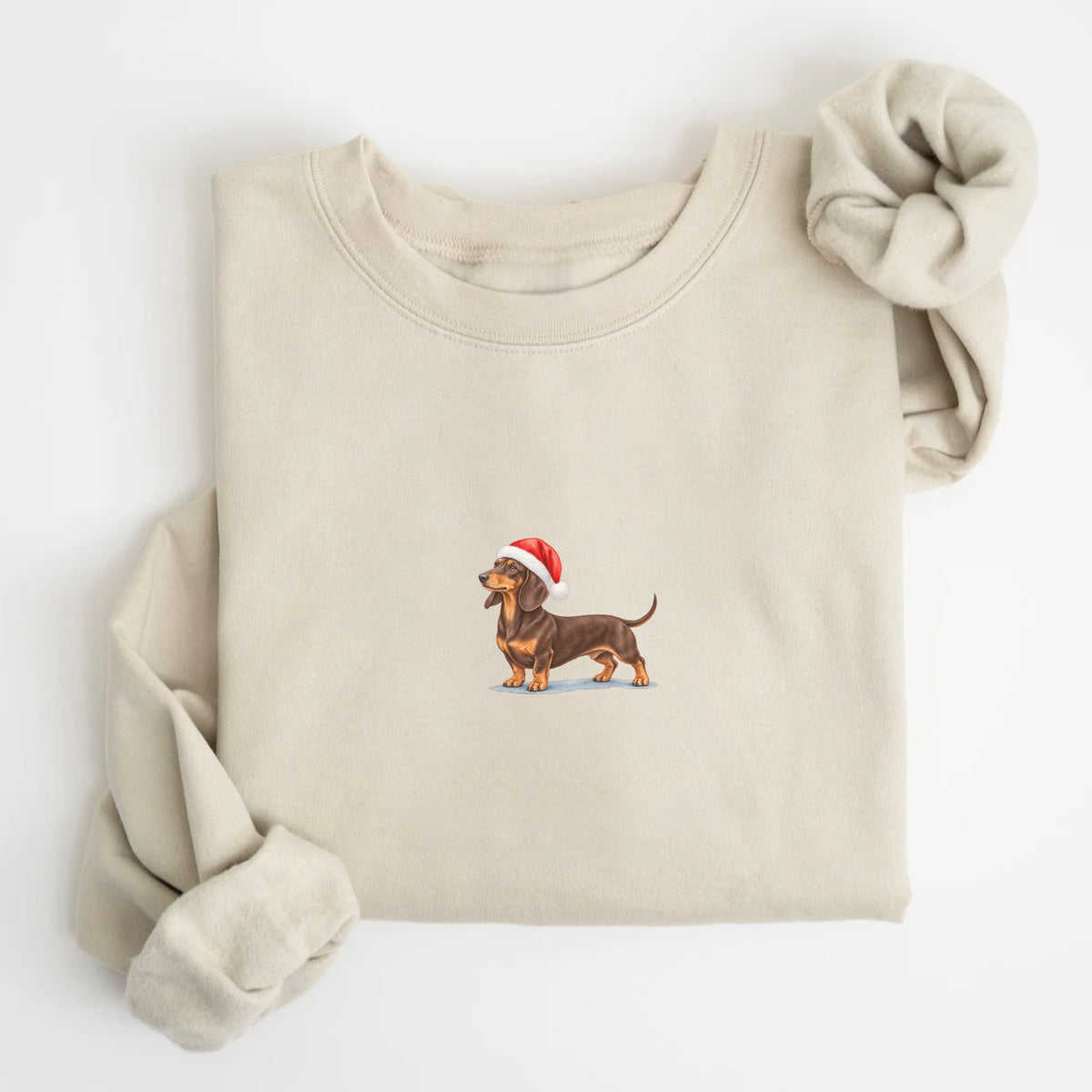 Dachshund chocolate and tan  Christmas Sweatshirt