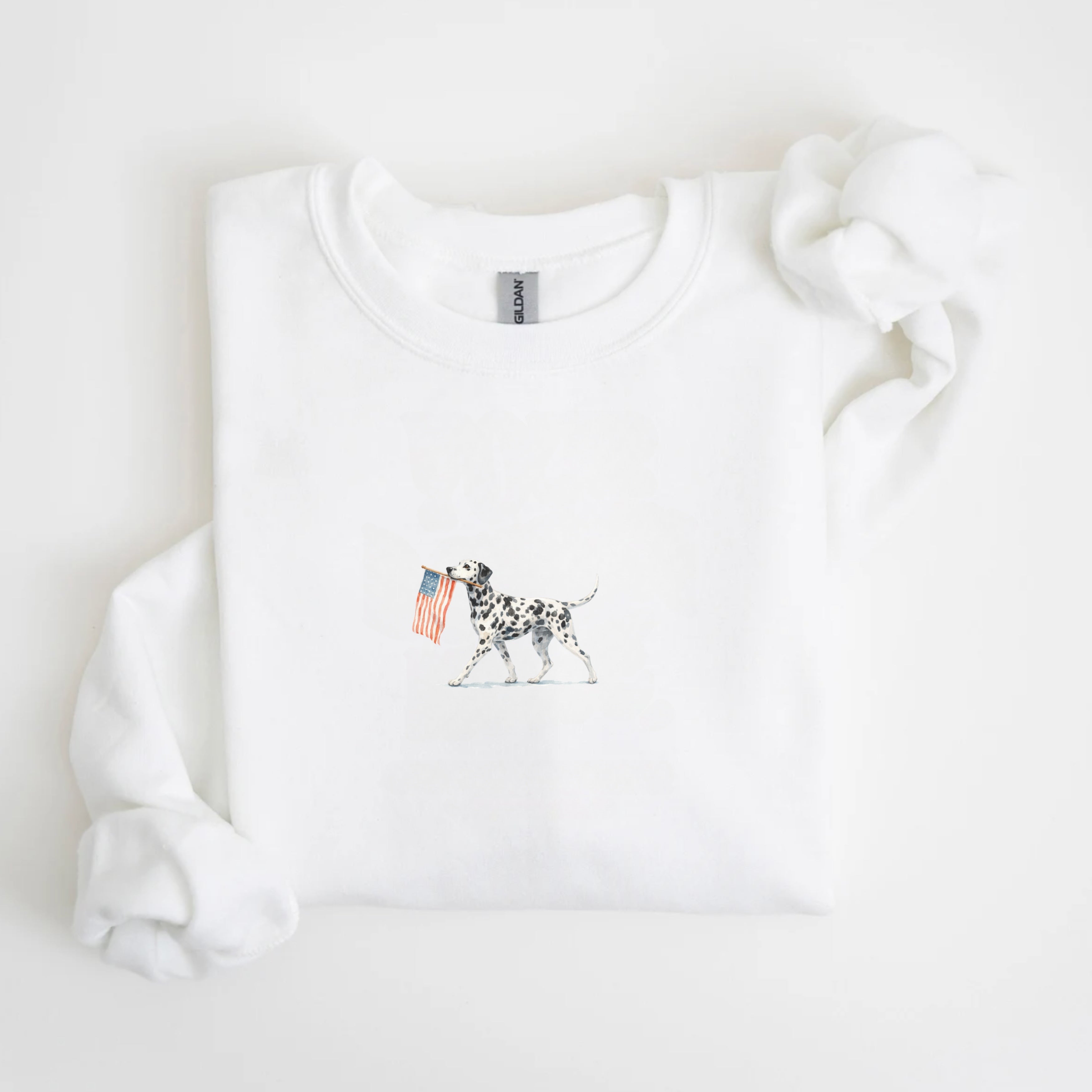 Dalmatian US Flag Sweatshirt