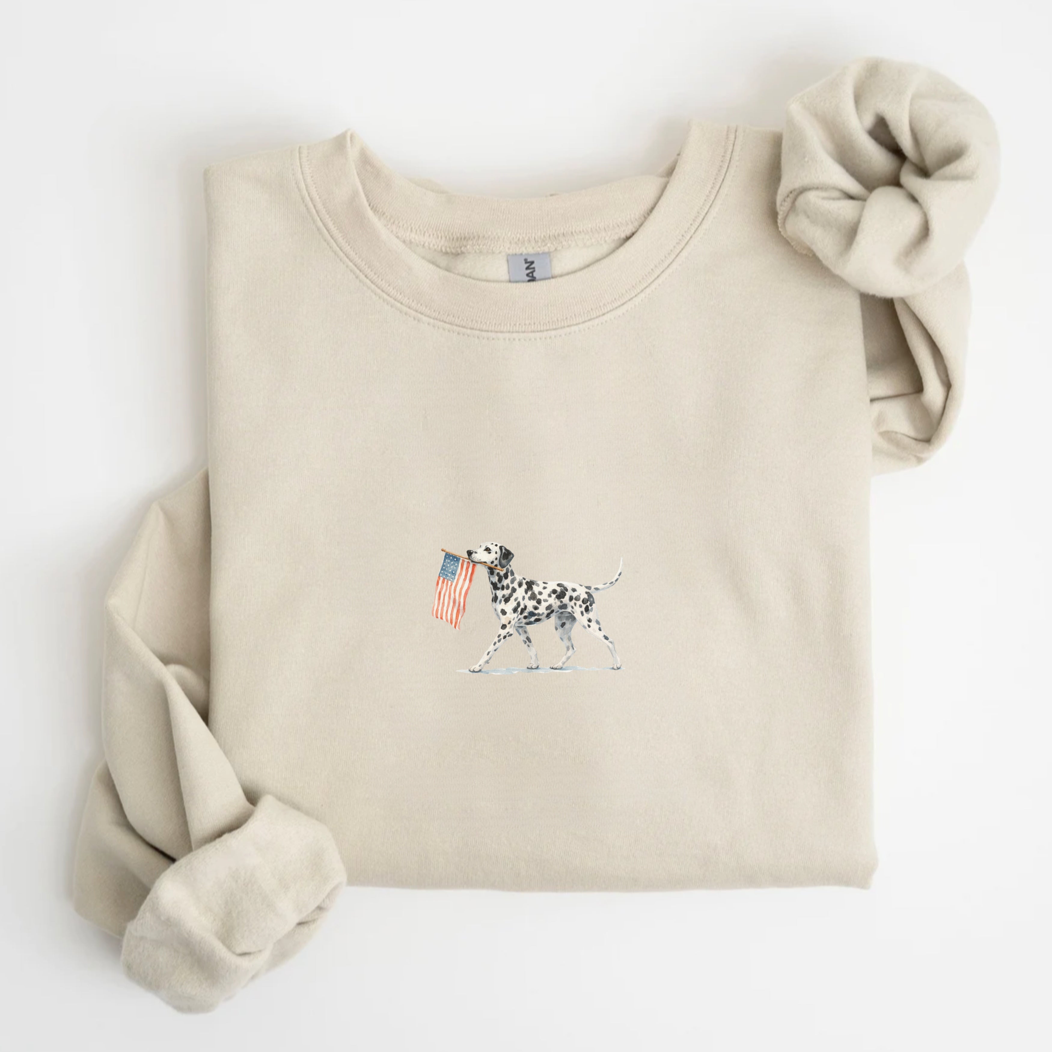 Dalmatian US Flag Sweatshirt