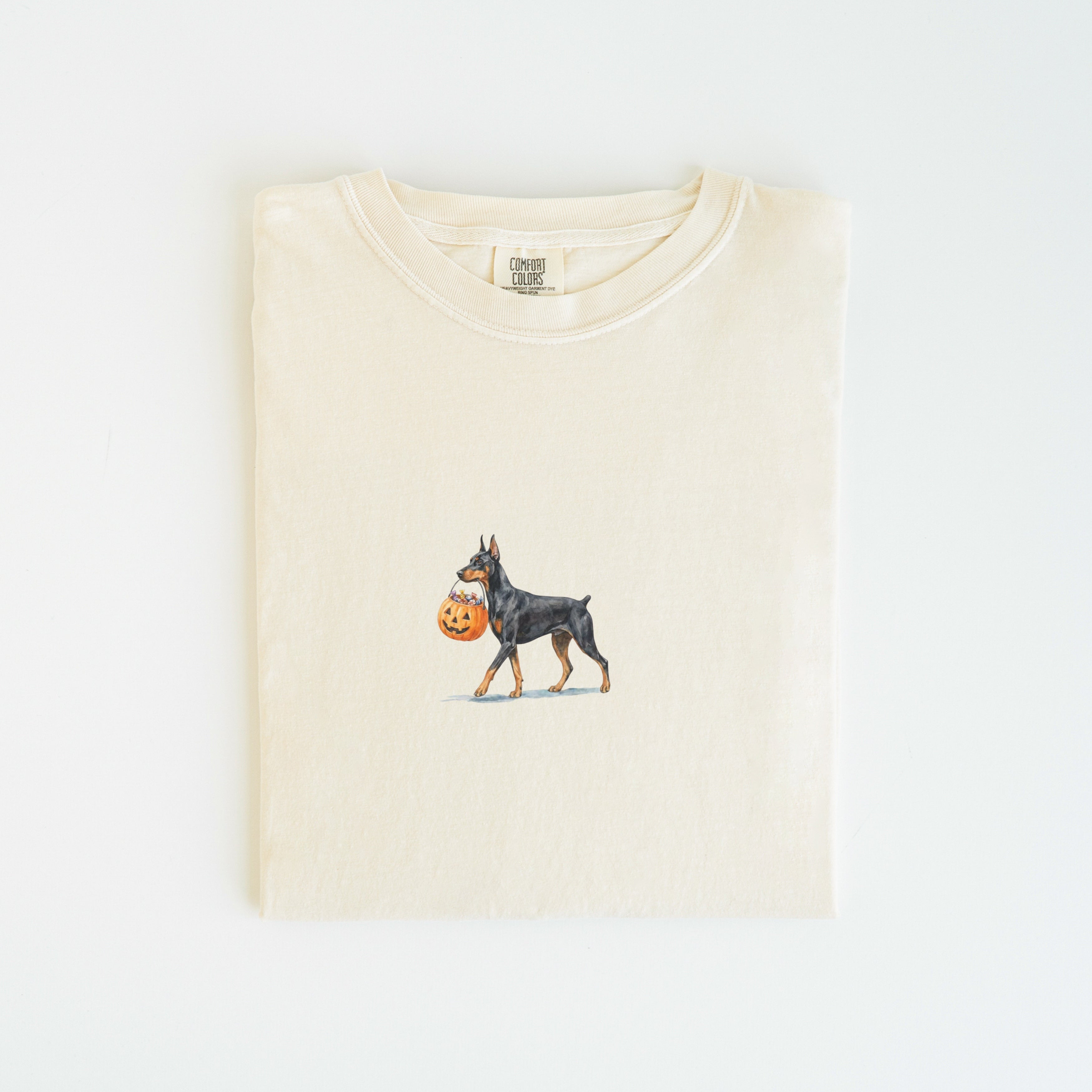 Doberman Cropped Ears Halloween T-shirt